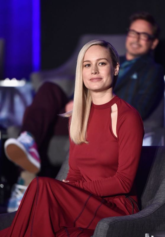 Brie Larson – Marvel Studios’ “Avengers: Endgame” Global Junket Press Conference in LA 04/07/2019
