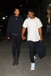 Chanel Iman and Sterling Shepard - Leave Off-White Dinner at L