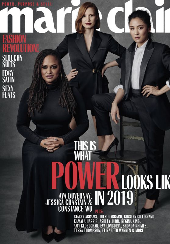 Constance Wu, Ava DuVernay and Jessica Chastain - Marie Claire April 2019