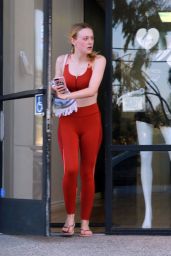 Dakota Fanning in Workout Gear - After Workout in LA 04/09/2019