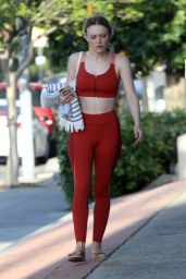 Dakota Fanning in Workout Gear - After Workout in LA 04/09/2019