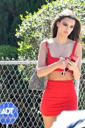 Emily Ratajkowski in Crop Top and Mini Skirt - Out in LA 04/19/2019