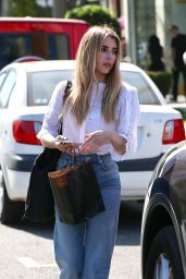 Emma Roberts Gets Her Hair Done at Nine Zero One in West Hollywood 04/24/2019
