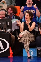 Emmy Rossum at Madison Square Garden in NYC 04/10/2019