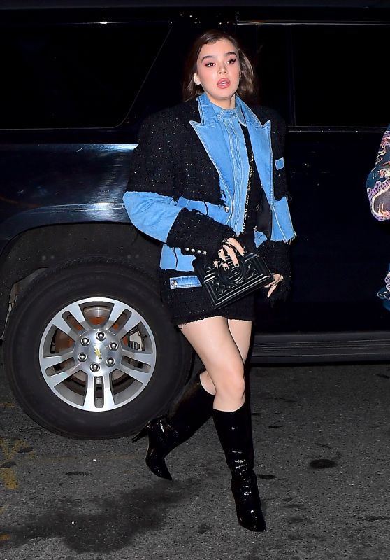 Hailee Steinfeld – Arrives for Gigi Hadid’s Birthday Party in NYC 04/22/2019