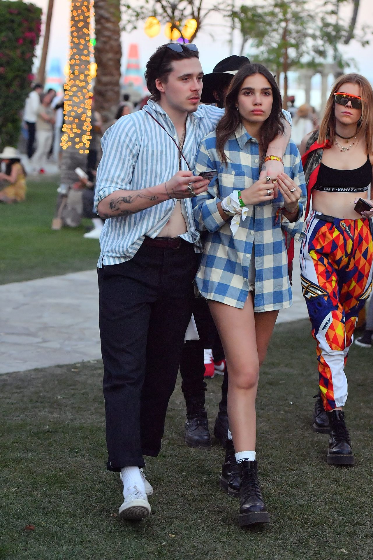Hana Cross and Brooklyn Beckham at Coachella in Indio 04/12/2019 ...