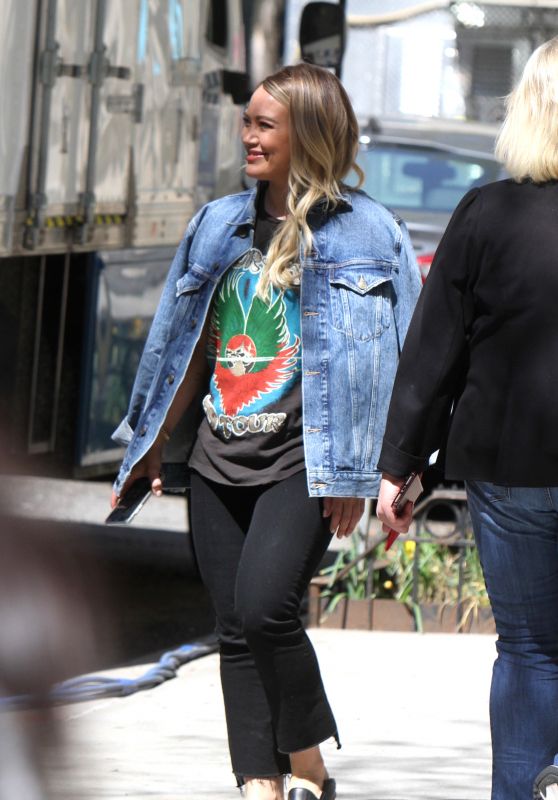Hilary Duff - On the Set of "Younger" in NYC 04/23/2019