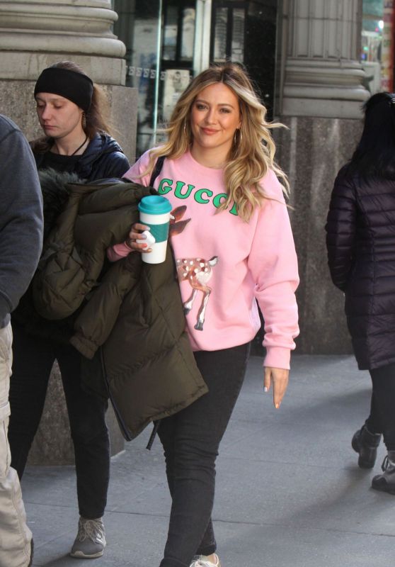 Hilary Duff - "Younger" Set in NYC 04/02/2019