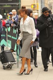 Holly Robinson Peete at the BUILD Studio in NYC 04/11/2019
