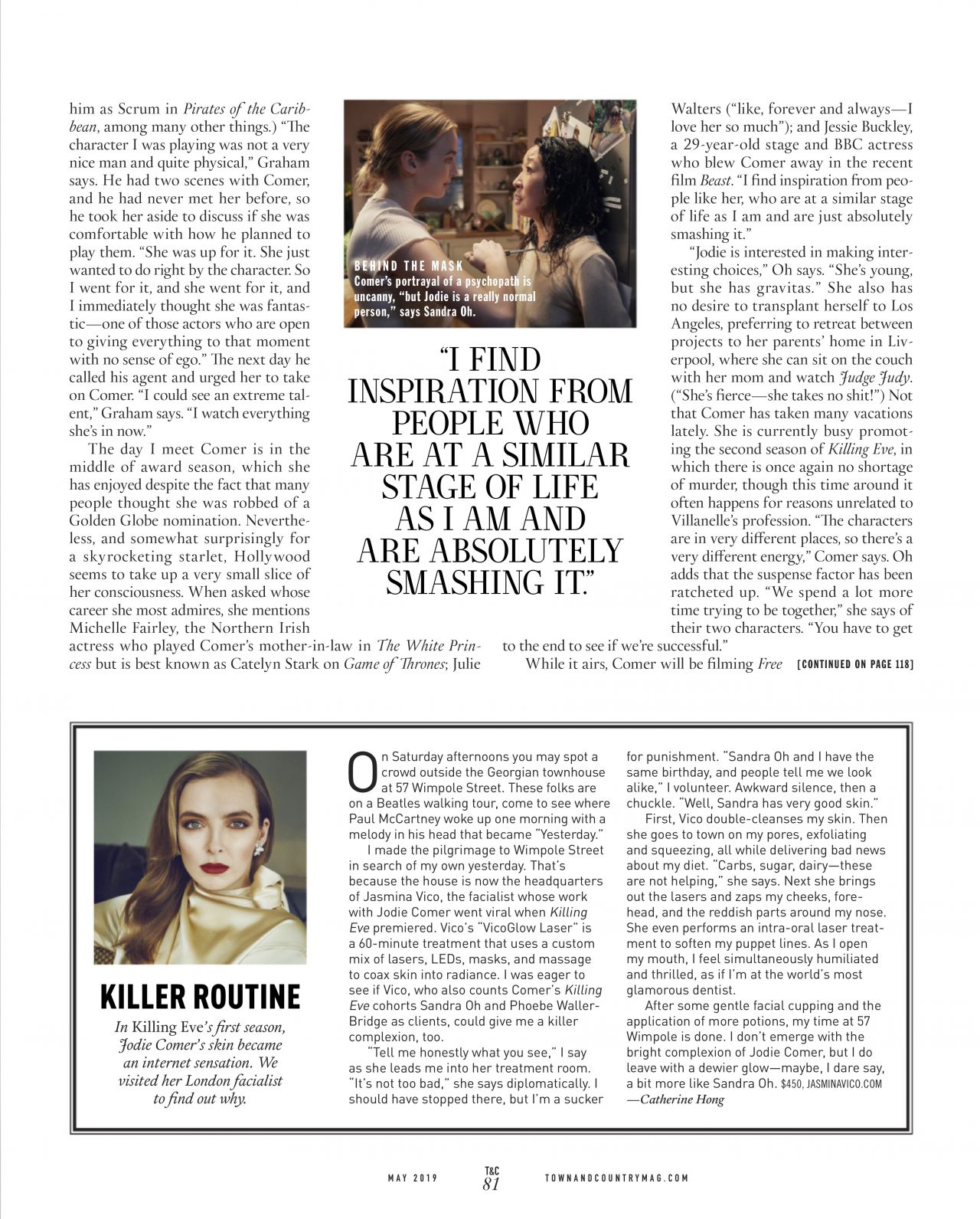 Jodie Comer - Town & Country Magazine May 2019 Issue • CelebMafia