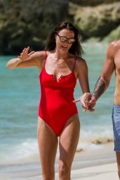 Jodie Kidd and Joseph Bates on the Beach in Barbados 04/20/2019