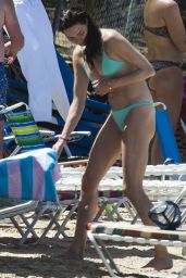 Jodie Kidd Bikini Candids - Beach in Barbados 04/09/2019