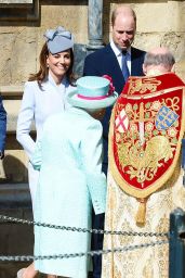 Kate Middleton - Traditional Easter Sunday Church Service at St George
