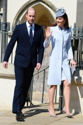 Kate Middleton - Traditional Easter Sunday Church Service at St George