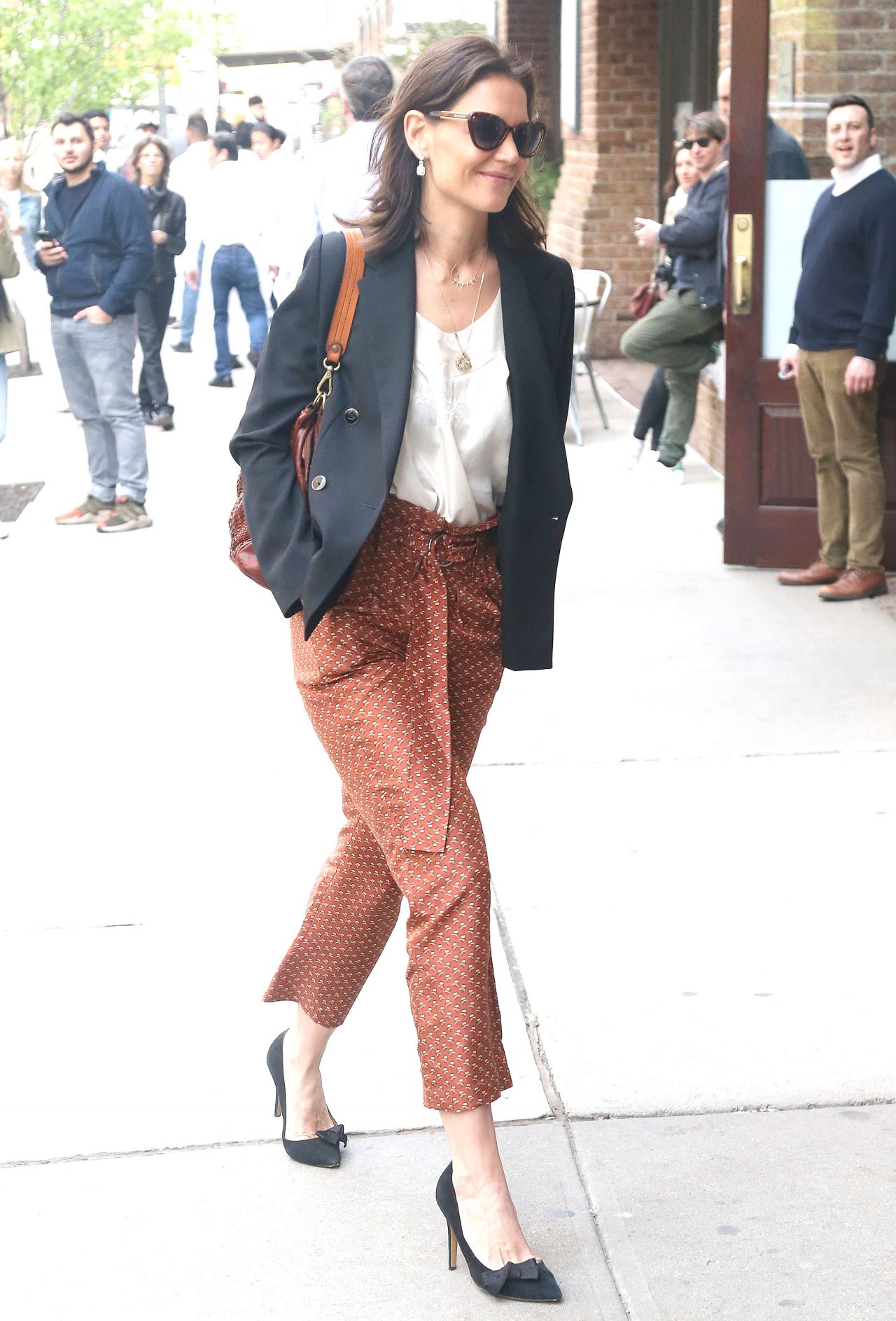 Katie Holmes - Arriving at the Tribeca Film Festival Luncheon in NYC 04