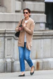 Katie Holmes in Casual Attire - Out in NYC 04/17/2019