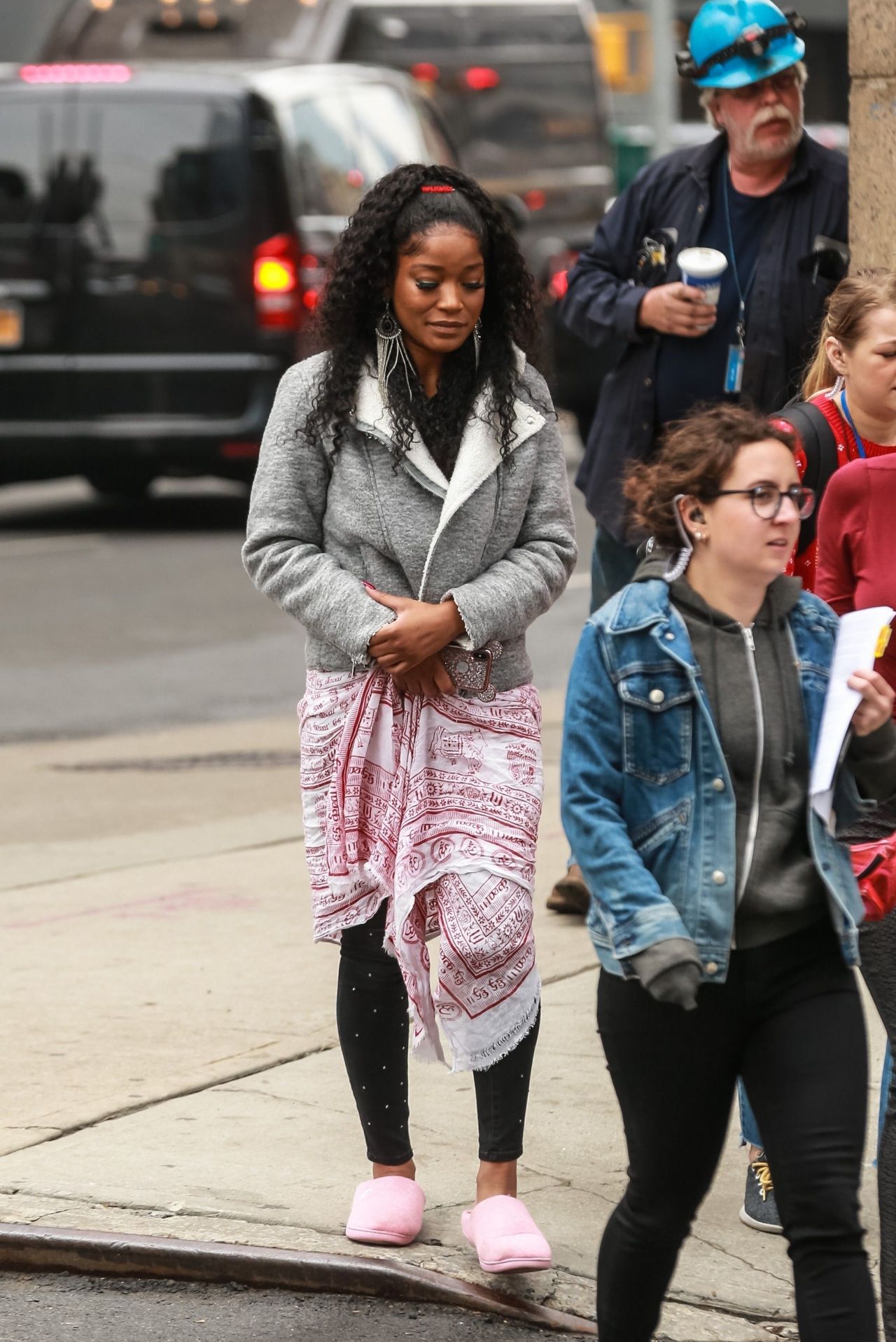 Keke Palmer - Arriving on the Set of "Hustlers" in NYC 04/08/2019