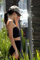 Kendall Jenner in Tights - Cheesecake Factory in Beverly Hills 04/19 ...