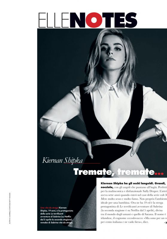 Kiernan Shipka - Elle Magazine Italia April 2019 Issue