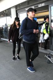 Lea Michele at LAX Airport in Los Angeles 04/14/2019