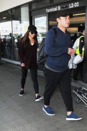 Lea Michele at LAX Airport in Los Angeles 04/14/2019