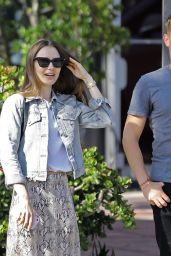 Lily Collins Casual Style - West Hollywood 04/23/2019