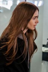 Lily Collins - Heathrow Airport in London 04/24/2019