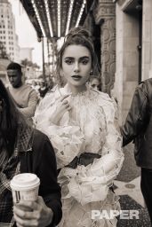 Lily Collins - Paper Magazine April 2019 Cover and Photos