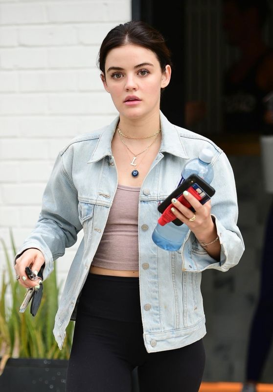 Lucy Hale - Leaving a Workout in Los Angeles 04/04/2019 • CelebMafia