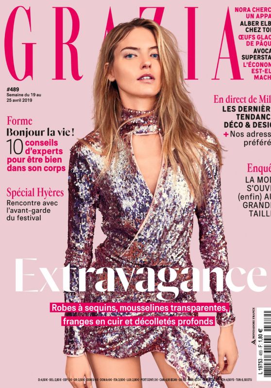 Martha Hunt - Grazia Magazine France April 2019 Issue
