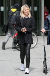 Mollie King - Leaving the BBC Radio in London 04/25/2019