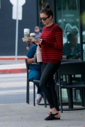 Nina Dobrev - Starbucks Coffee Run in West Hollywood 04/16/2019