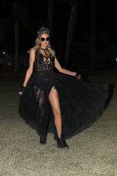 Paris Hilton in All Black - Coachella in Indio 04/14/2019