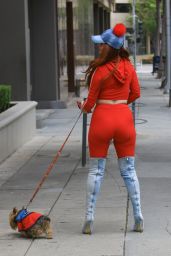 Phoebe Price - Takes Her Dog for a Walk in Beverly Hills 04/16/2019