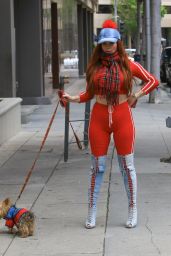 Phoebe Price - Takes Her Dog for a Walk in Beverly Hills 04/16/2019