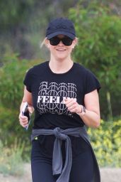 Reese Witherspoon - Jogging With Her Son in Brentwood 04/20/2019