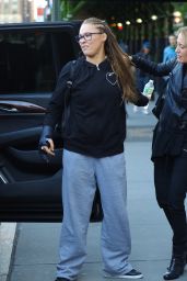 Ronda Rousey Arriving to Appear on The Late Show With Stephen Colbert in NYC 04/17/2019