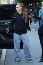 Ronda Rousey Arriving to Appear on The Late Show With Stephen Colbert in NYC 04/17/2019