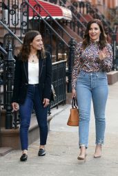 Sophia Bush and Ilana Glazer - Filming False Positive in New York 04/16/2019