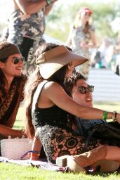 Vanessa Hudgens and Austin Butler - Lounging in the Sun at Coachella in Indio 04/12/2019