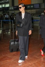 Adriana Lima in Travel Outfit - Nice Airport 05/24/2019