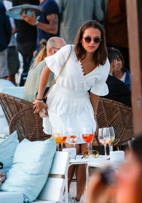 Alicia Vikander Street Style - Holiday in Ibiza 05/22/2019