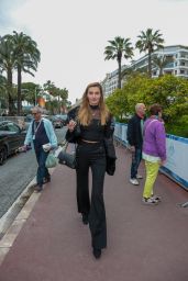 Alina Baikova on the Croisette in Cannes 05/19/2019