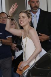 Amber Heard - Arrives at Her Hotel in Cannes 05/14/2019