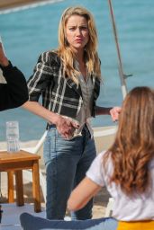 Amber Heard - Martinez Beach in Cannes 05/16/2019