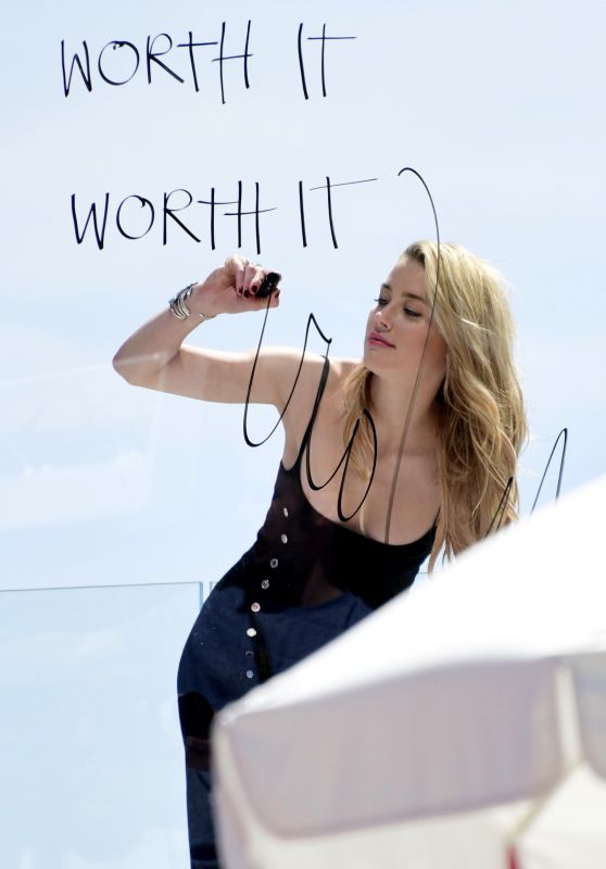 Amber Heard - Photoshoot During the Cannes Film Festival 05/16/2019