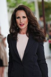 Andie MacDowell at the Martinez Hotel in Cannes 05/21/2019