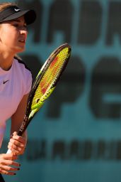 Belinda Bencic – Practises During Mutua Madrid Open Tennis Tournament 05/05/2019