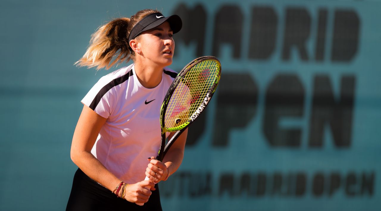 Belinda Bencic – Practises During the Mutua Madrid Open Tennis ...