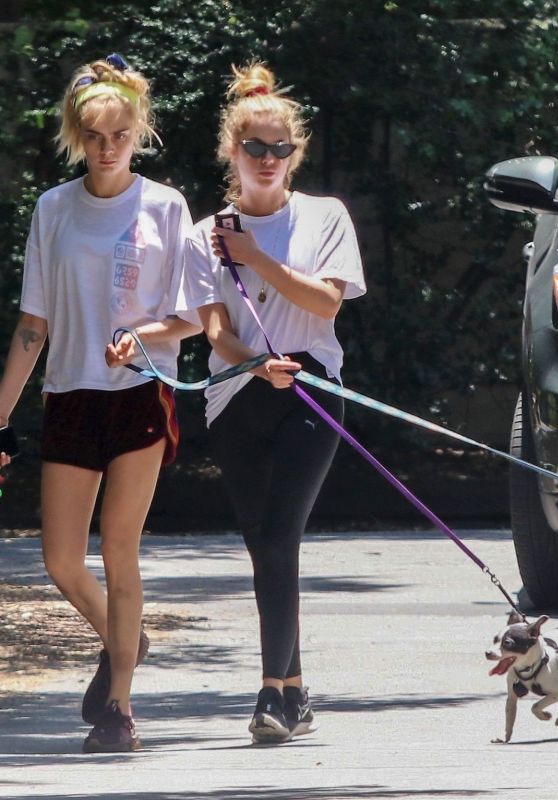 Cara Delevingne and Ashley Benson - Hike With Their Dogs in Studio City 05/29/2019